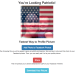 American flag facebook profile image creator